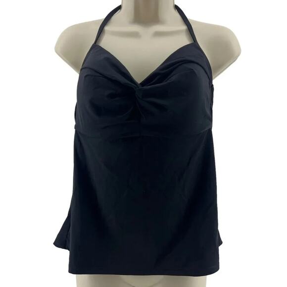 Athleta Hampton Bra Cup Tankini Top Black #798481 38B/C - Picture 2 of 6
